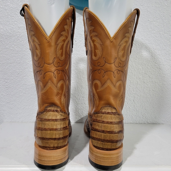 Cody James Men's Exotic Caiman Tail Skin Western Boots -Broad Square Toe Size 10 - Picture 4 of 10
